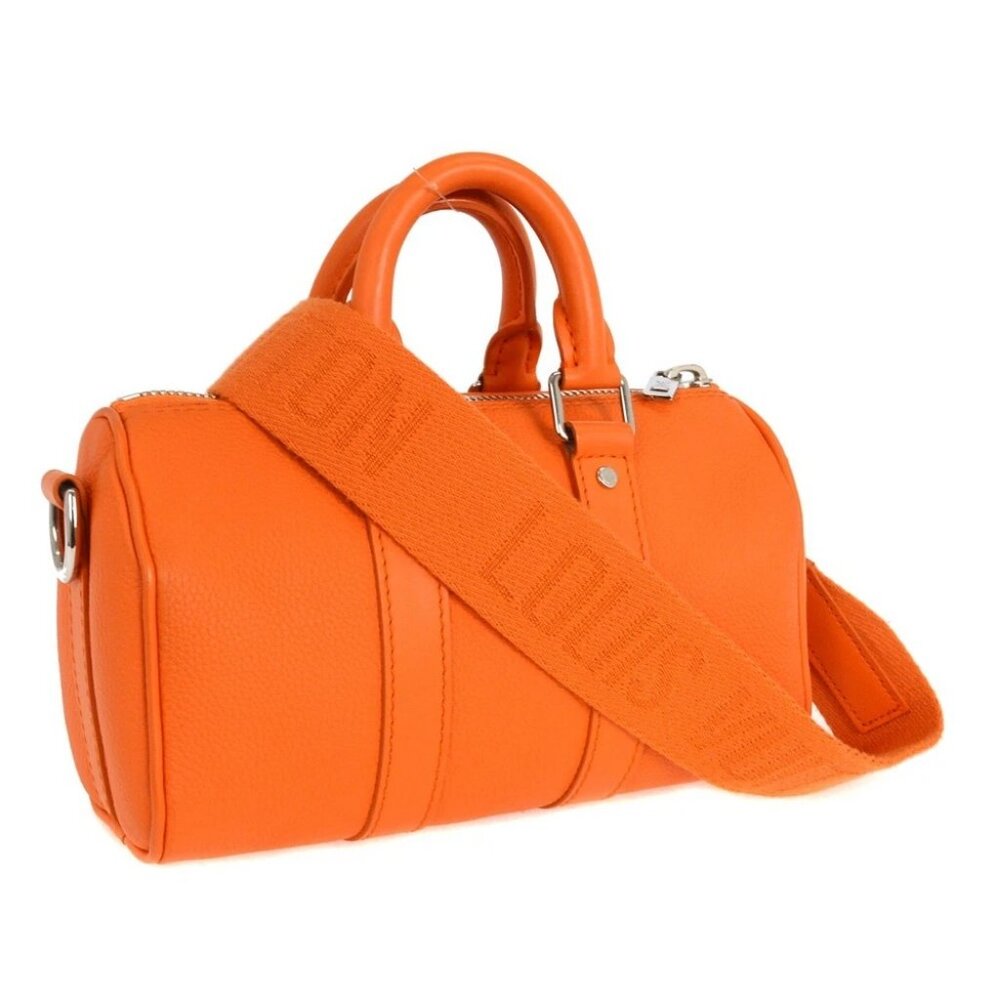 Louis Vuitton Orange LV Aerogram Keepall XS 2way Handbag M81004 NQ02807 - Picture 2 of 6